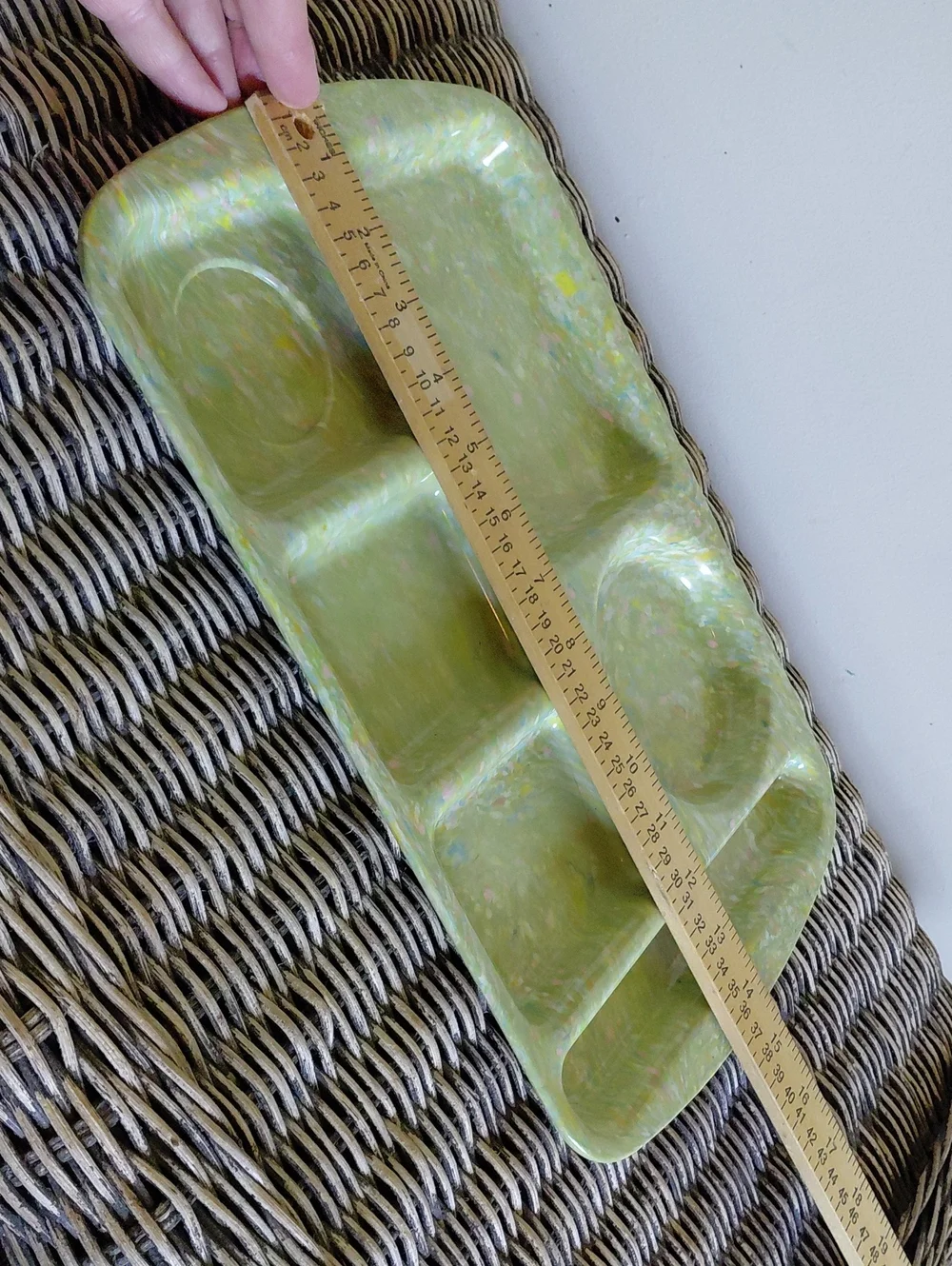 Vintage Prolon Melamine Compartment Tray Set {4}
